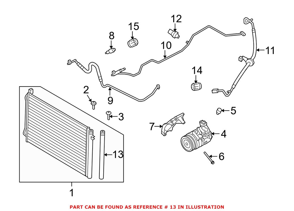 BMW A/C Receiver Drier 64536936557